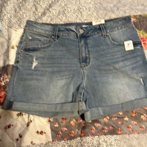 Time and Tru Relaxed Fit Denim Shorts Sz 12